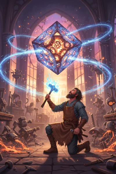 Chaotic Craftsman Worships The Cube Cover