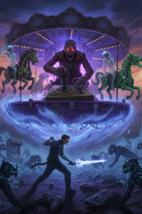 Cover of The Game at Carousel: A Horror Movie LitRPG