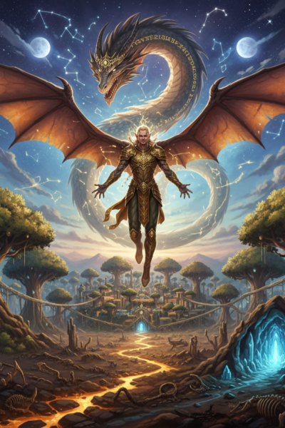 The Elf Who Would Become A Dragon [Vols 1–3 Complete] Cover