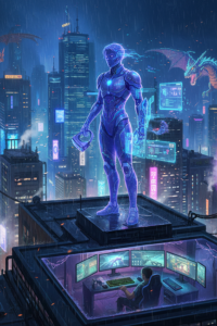 Cover of Ghost in the City: Cyberpunk Gamer SI