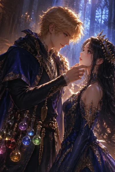 you’ve noticed your party mage has collected every sort of luck potion they could get their hands on during your quests. Which you found odd because they never drink any. That was until at a royal feast they chugged them all and walked up to and asked the royal sorceress out on a date. Cover