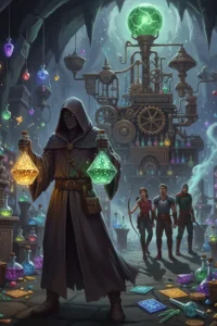 Cover of you’ve noticed your party mage has collected every sort of luck potion they could get their hands on during your quests. Which you found odd because they never drink any. That was until at a royal feast they chugged them all and walked up to and asked the royal sorceress out on a date.