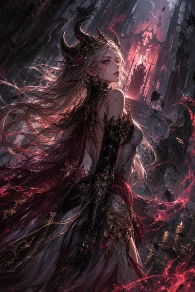 The Demon Queen Wants To Live. [Yuri, Progression Fantasy] Cover
