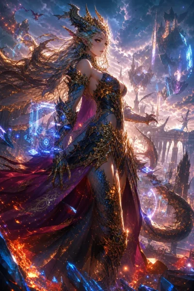 My New Life as a Max Level Dragon Princess [OP MC] [LitRPG] [Isekai] Cover