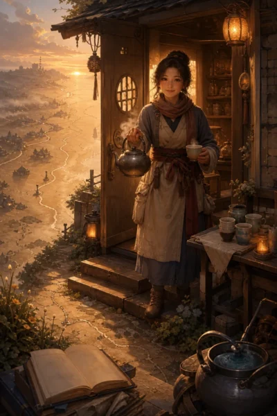The Teashop at the Edge of the Map Cover